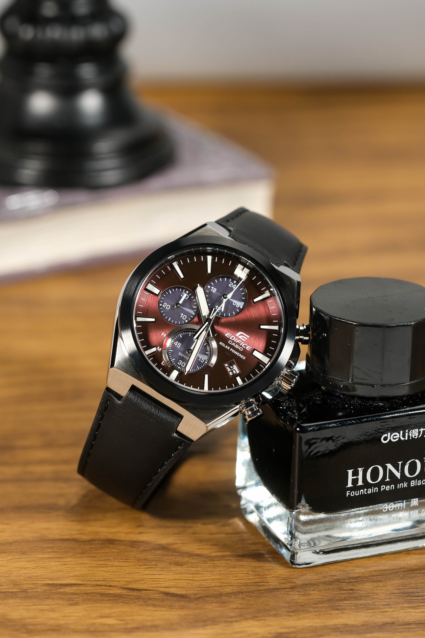 Casio Watch:Solar Powered Chronograph EFS-S630BL-5AV