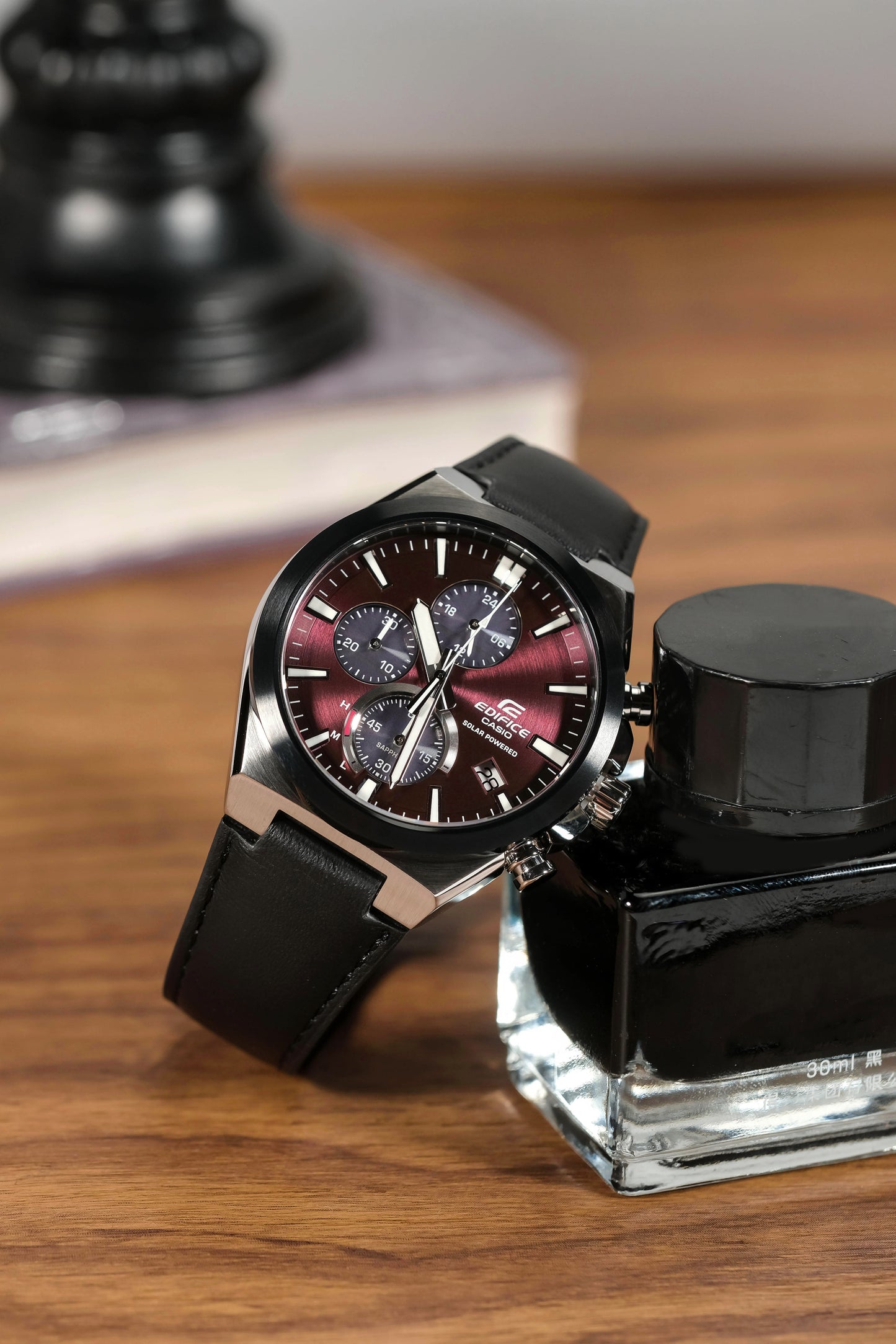 Casio Watch:Solar Powered Chronograph EFS-S630BL-5AV