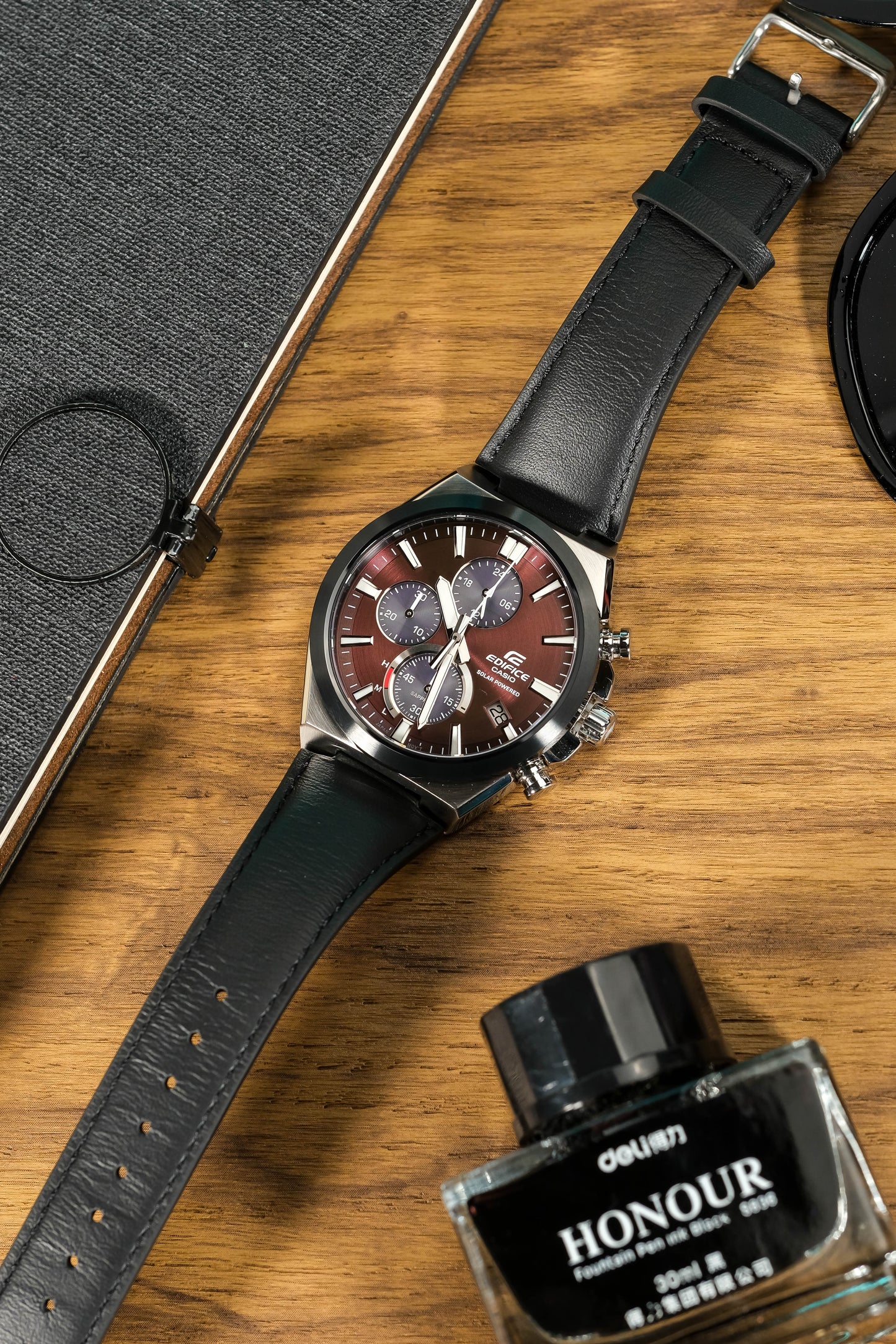 Casio Watch:Solar Powered Chronograph EFS-S630BL-5AV