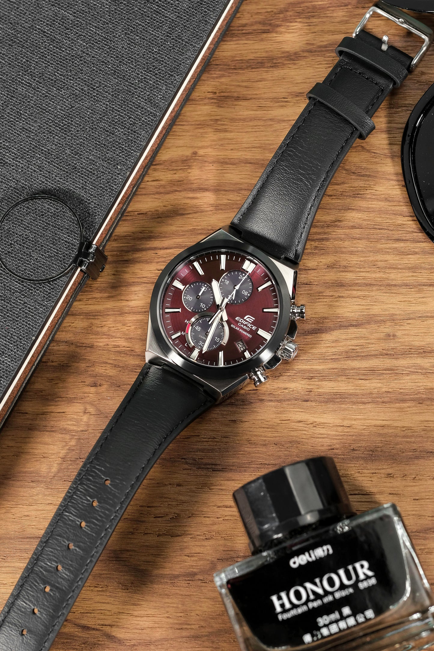 Casio Watch:Solar Powered Chronograph EFS-S630BL-5AV