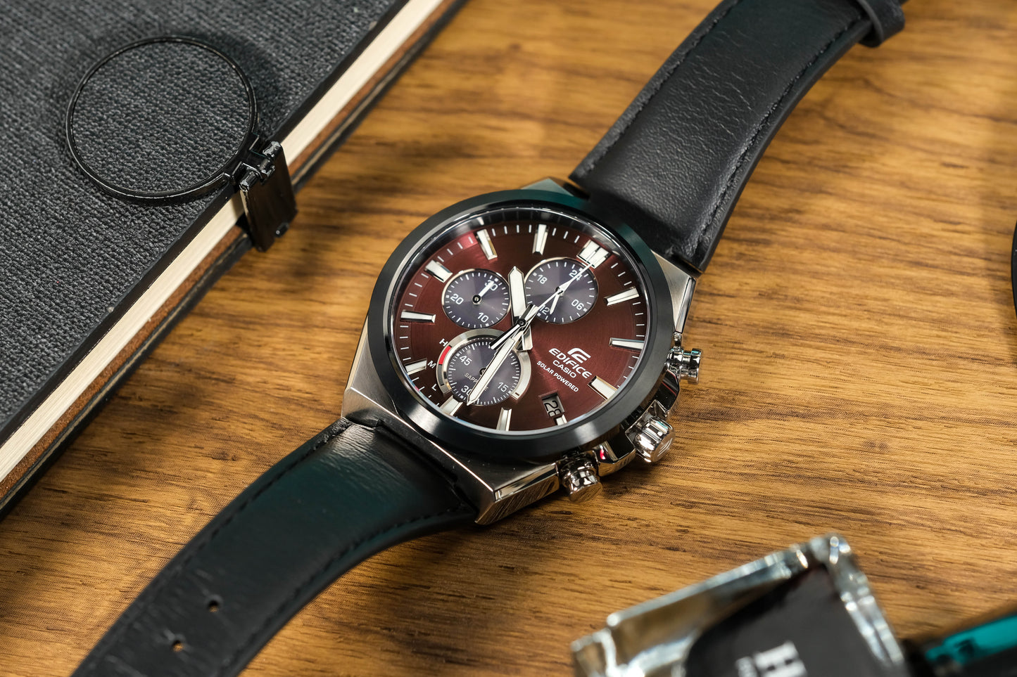Casio Watch:Solar Powered Chronograph EFS-S630BL-5AV