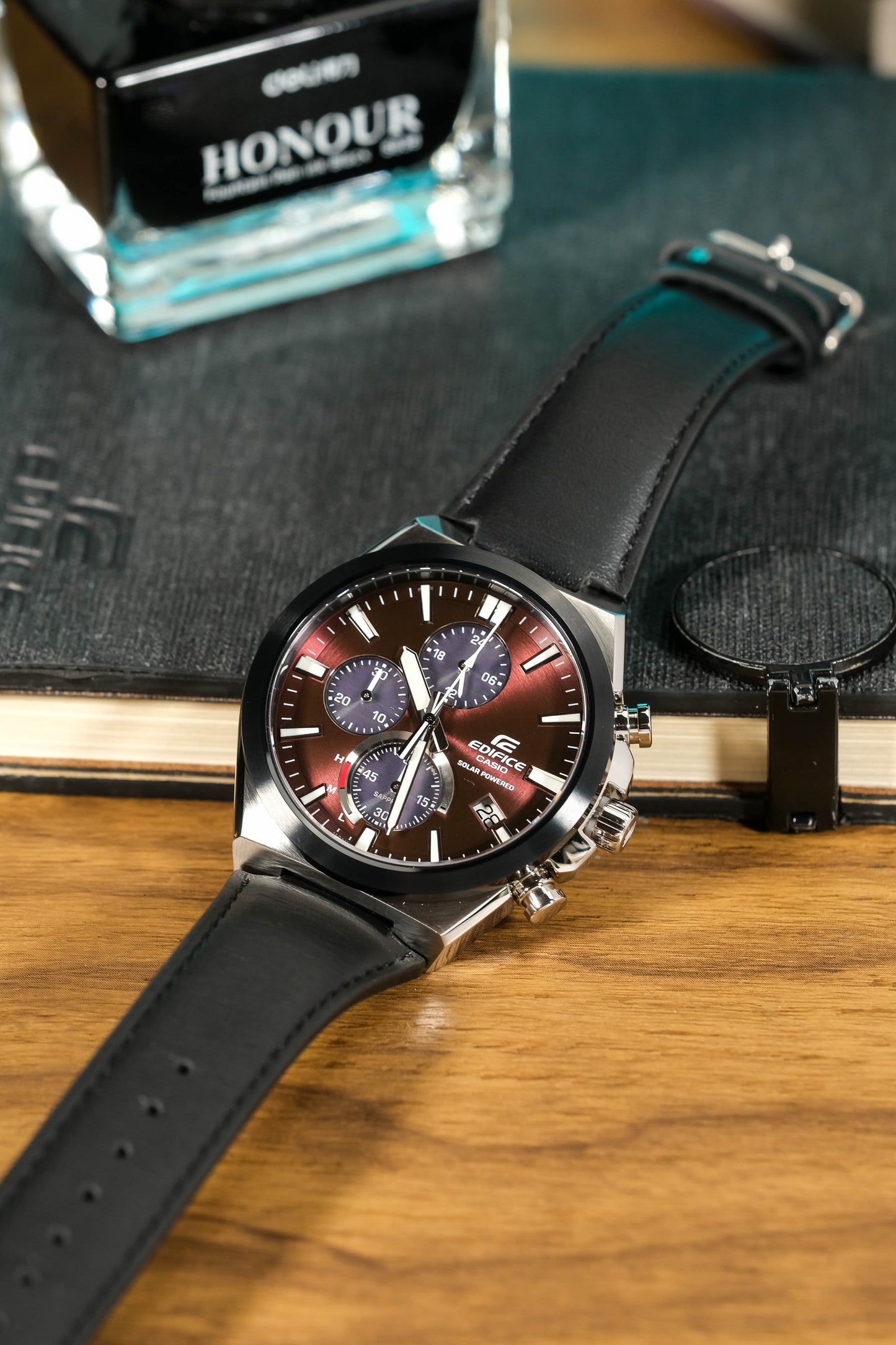 Casio Watch:Solar Powered Chronograph EFS-S630BL-5AV