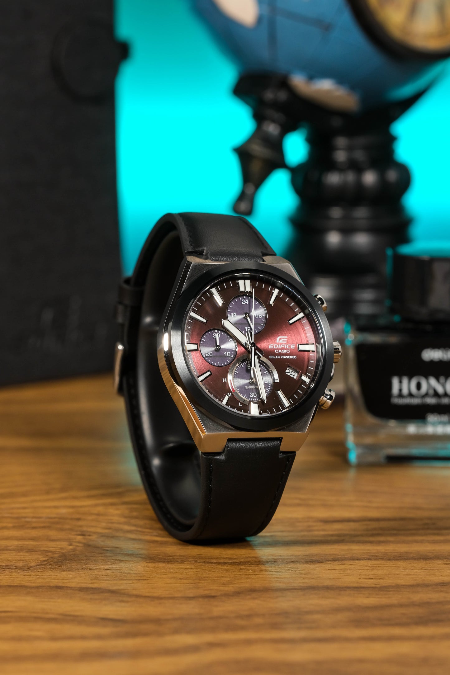 Casio Watch:Solar Powered Chronograph EFS-S630BL-5AV