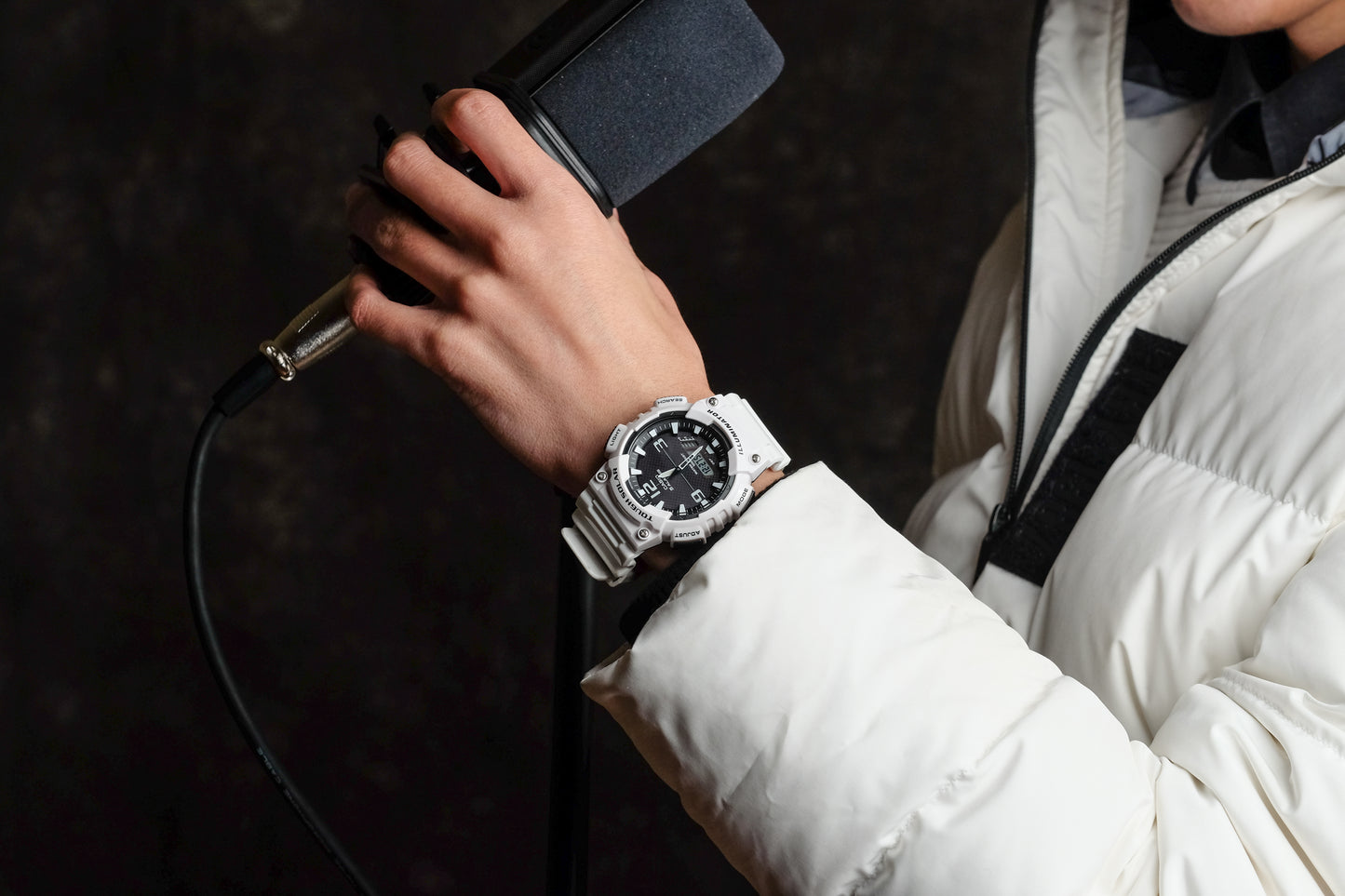 Casio Watch:Analog-Digital Combination solar AQS810WC-7AV