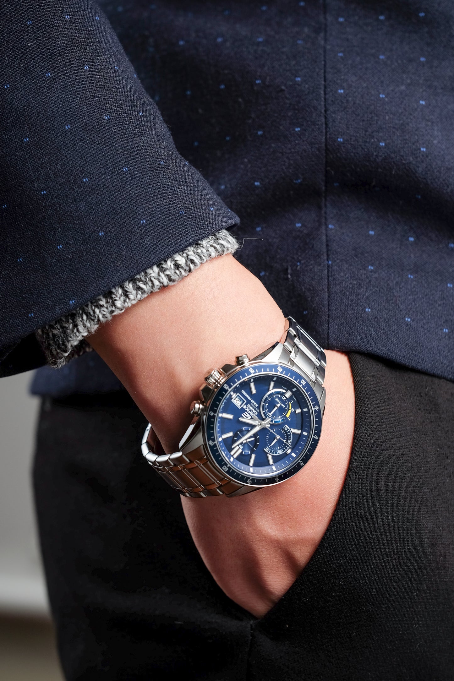 Casio Watch:Slim Line with Sapphire Crystal EFS-S510D-2AV
