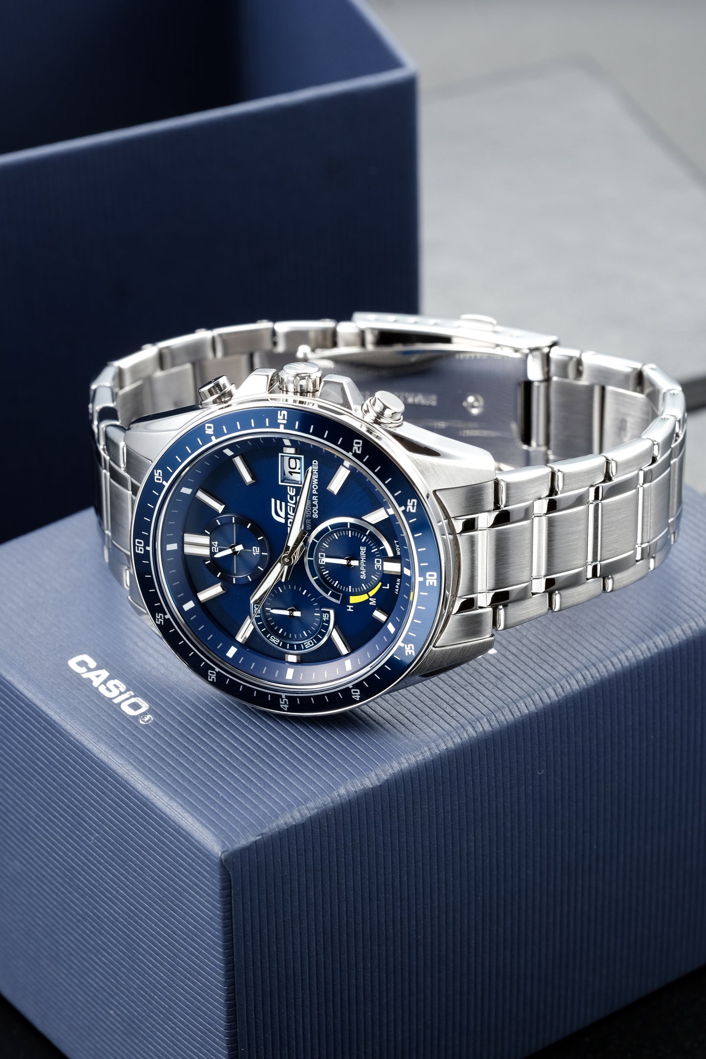 Casio Watch:Slim Line with Sapphire Crystal EFS-S510D-2AV