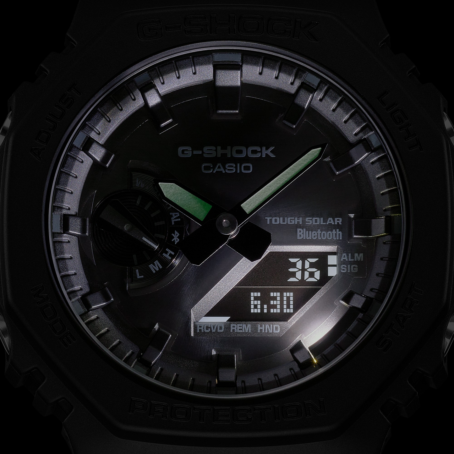Casio Watch:ANALOG-DIGITAL 2100 Series GA-B2100-1A1