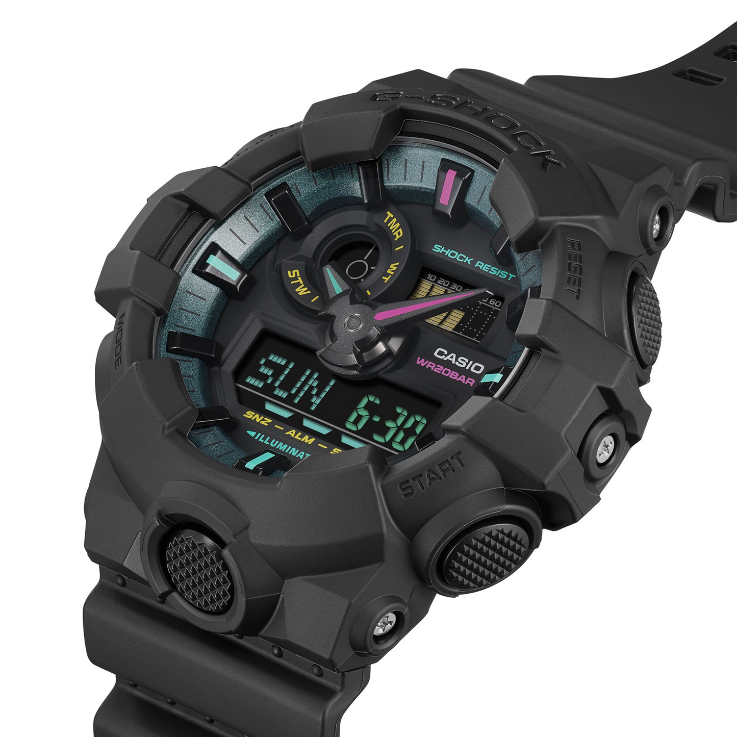 Casio Watch:ANALOG-DIGITAL GA-700 SERIES GA-700MF-1A