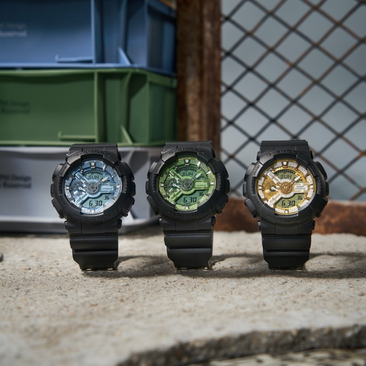 Casio Watch:ANALOG-DIGITAL 110 SERIES GA-110CD-1A3
