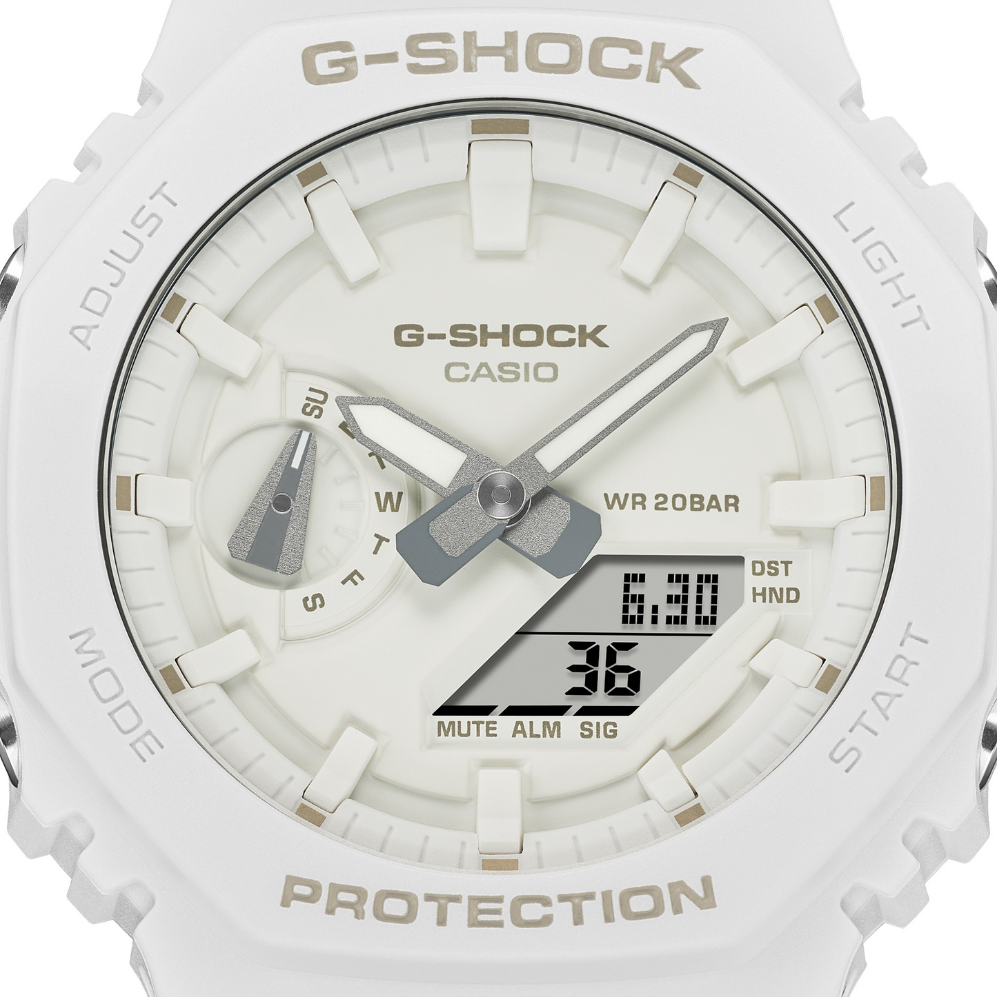 Casio Watch:ANALOG-DIGITAL 2100 Series GA-2100-7A7