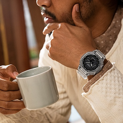 Casio Watch:ANALOG-DIGITAL 2100 Series GA-2100SKE-7A