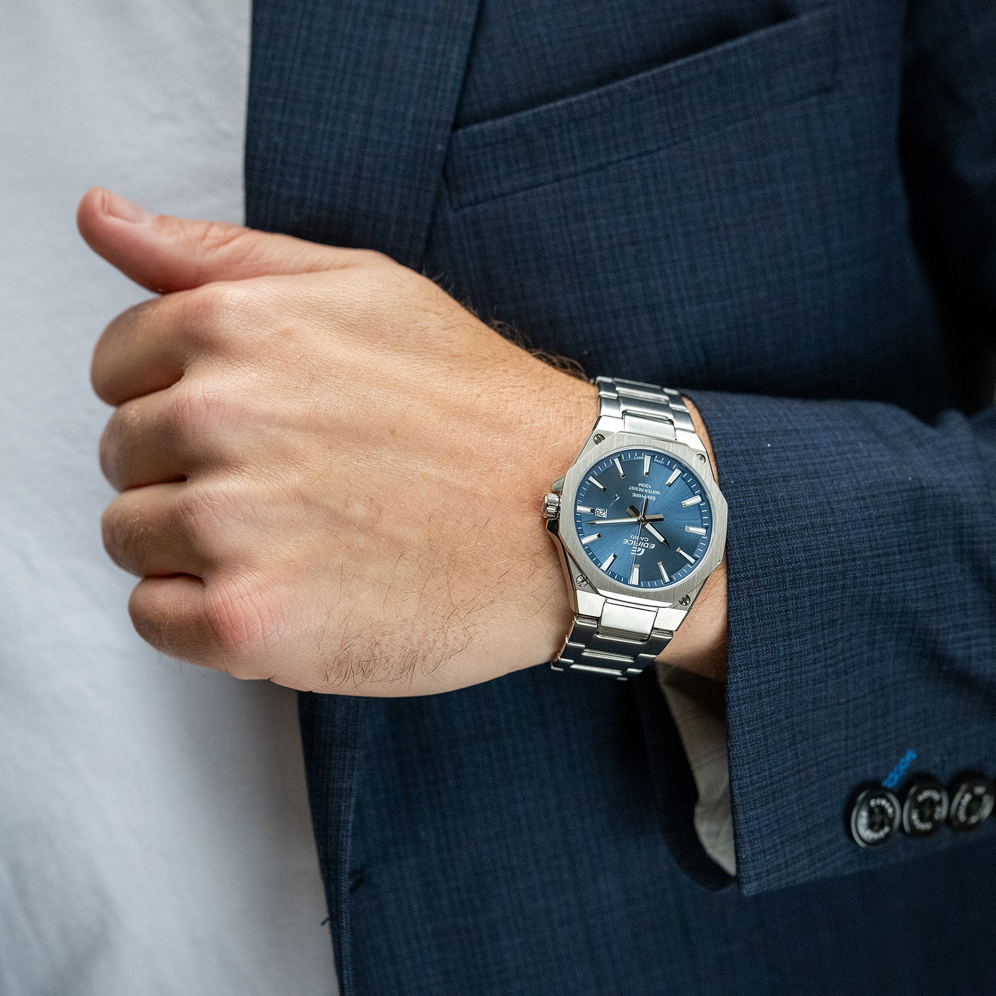 Casio Watch:3-Hand Analog EFR-S108D-2AV