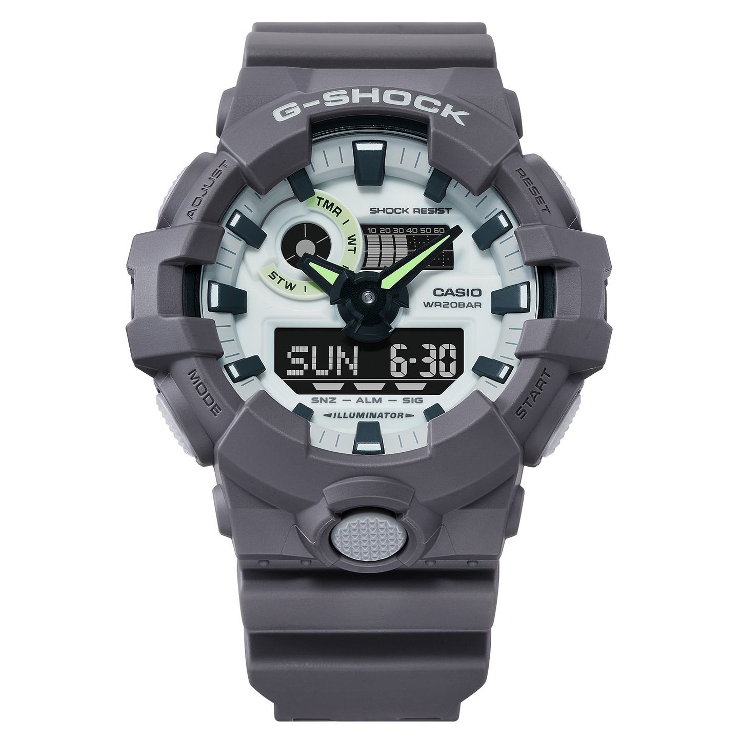 Casio Watch:ANALOG-DIGITAL GA-700 SERIES GA-700HD-8A