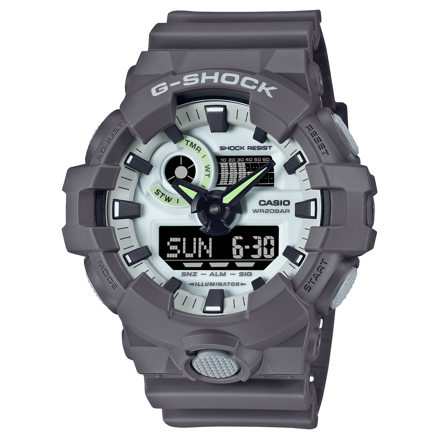 Casio Watch:ANALOG-DIGITAL GA-700 SERIES GA-700HD-8A