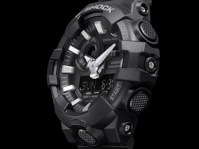 Casio Watch:ANALOG-DIGITAL GA-700 SERIES GA-700-1B
