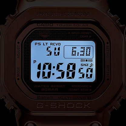 Casio watch:All-metal GMW-B5000 series GMW-B5000GD-4