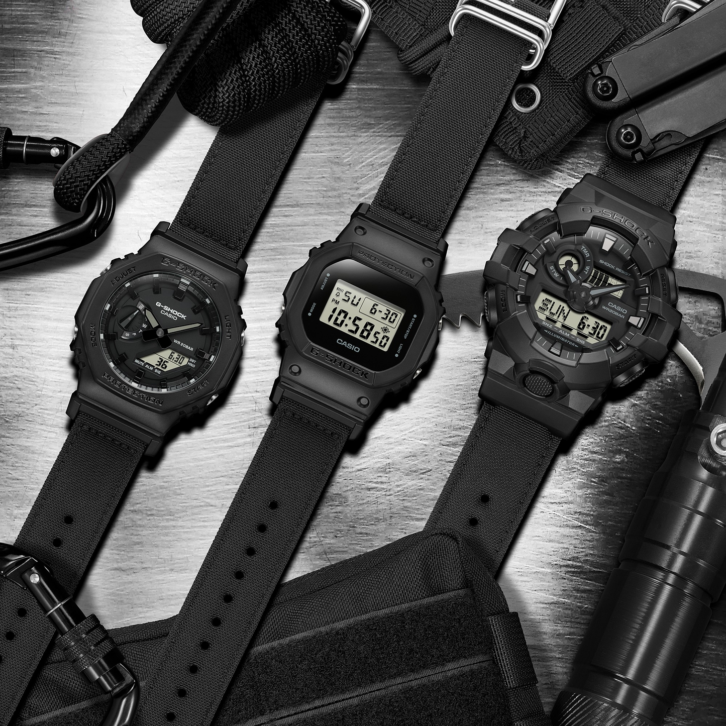 Casio Watch:ANALOG-DIGITAL GA-700 SERIES GA-700BCE-1A