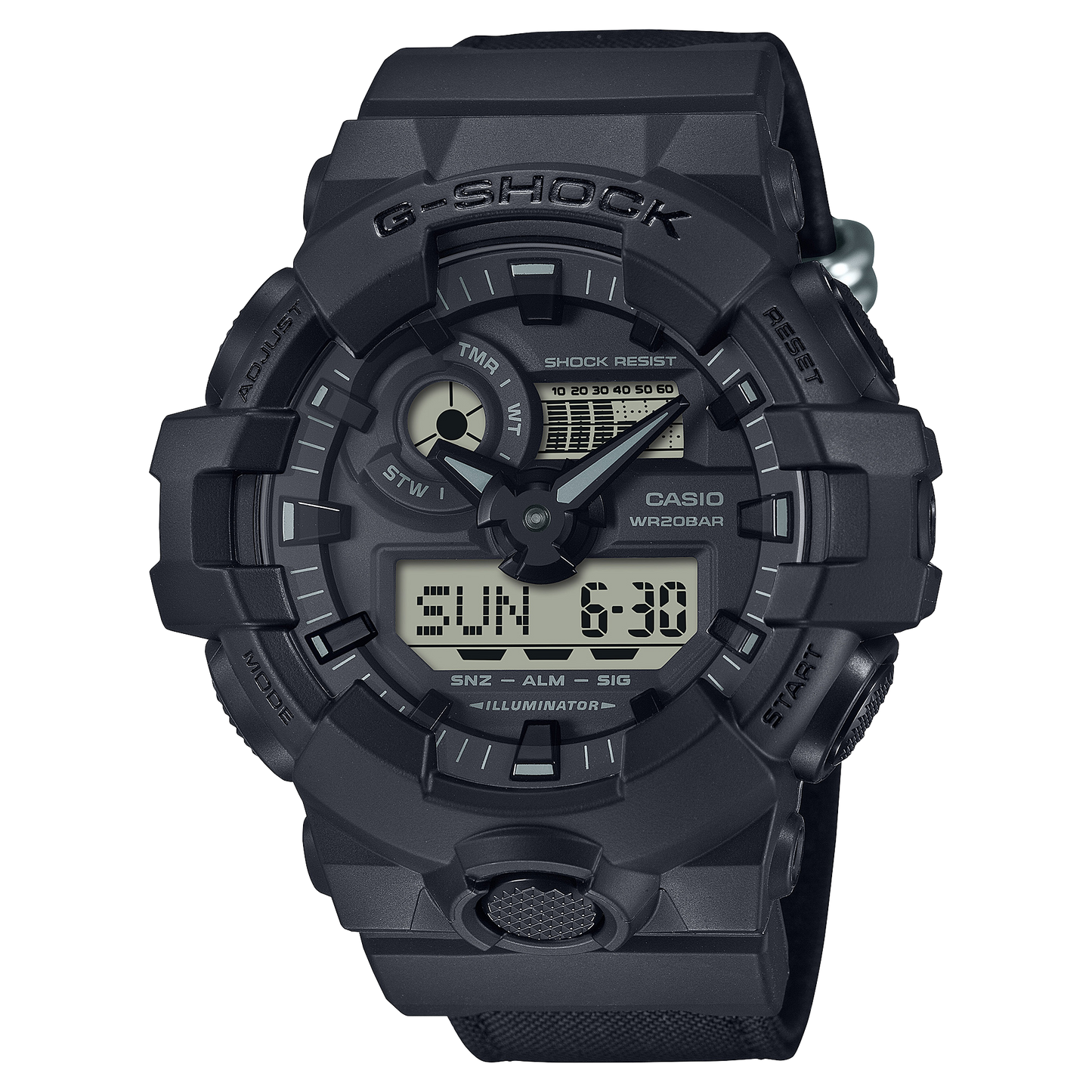 Casio Watch:ANALOG-DIGITAL GA-700 SERIES GA-700BCE-1A