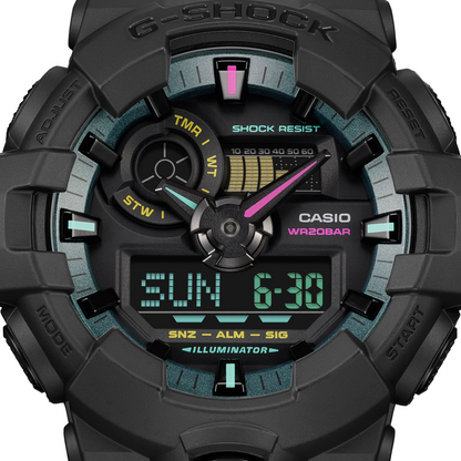Casio Watch:ANALOG-DIGITAL GA-700 SERIES GA-700MF-1A