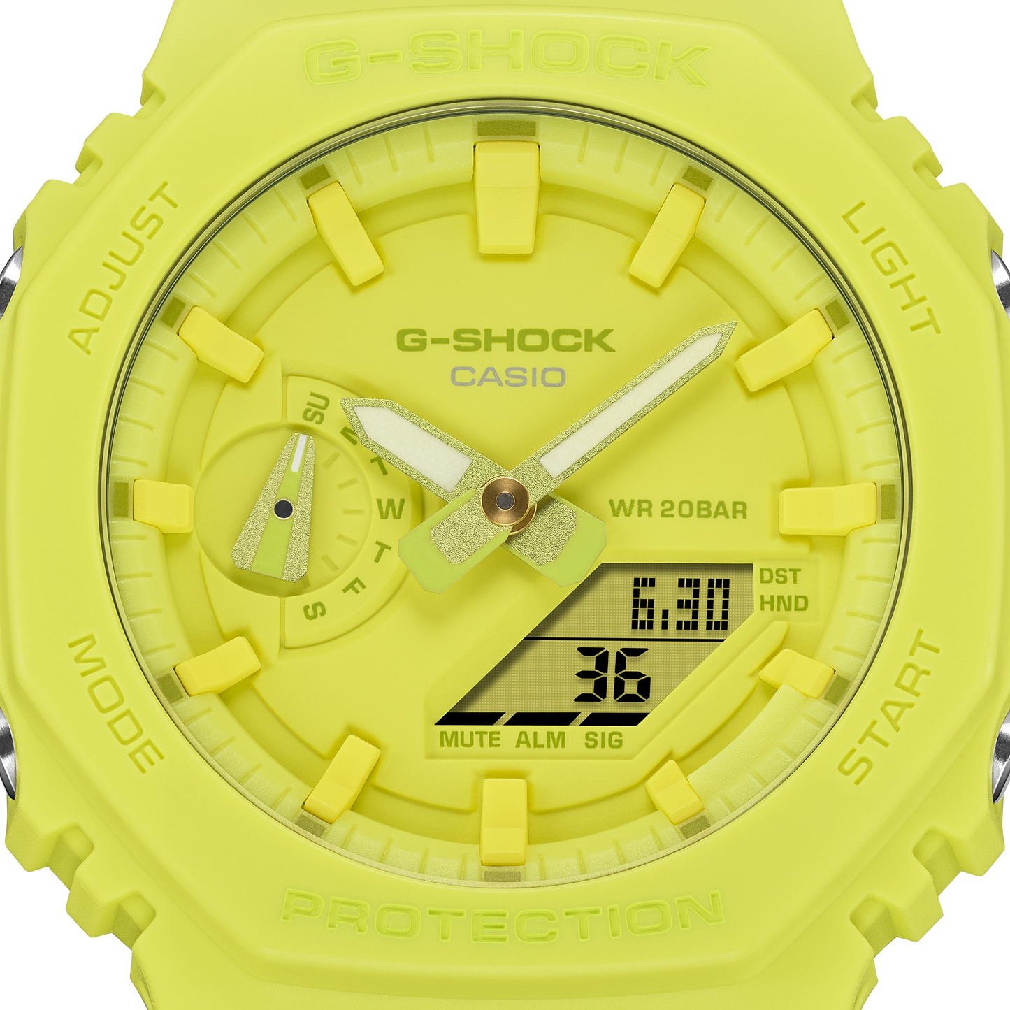 Casio Watch:ANALOG-DIGITAL 2100 Series GA-2100-9A9