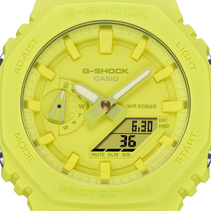 Casio Watch:ANALOG-DIGITAL 2100 Series GA-2100-9A9