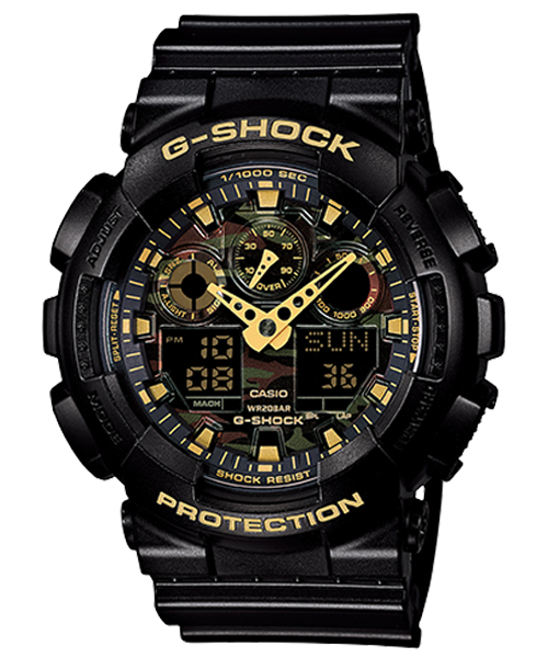 Casio Watch:ANALOG-DIGITAL GA-100 SERIES GA-100CF-1A9