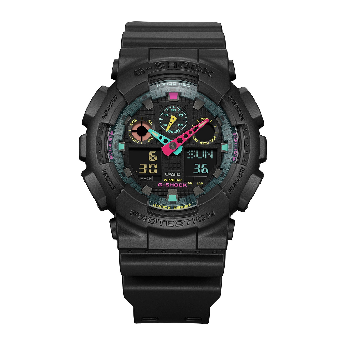 Casio Watch:ANALOG-DIGITAL GA-100 SERIES GA-100MF-1A