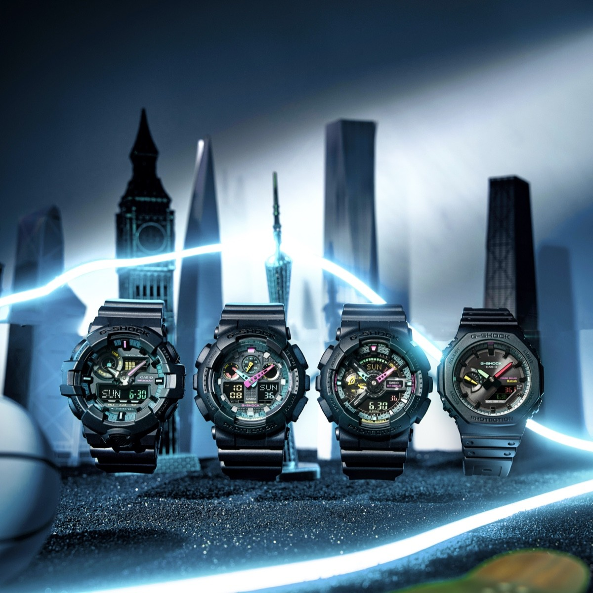 Casio Watch:ANALOG-DIGITAL GA-100 SERIES GA-100MF-1A