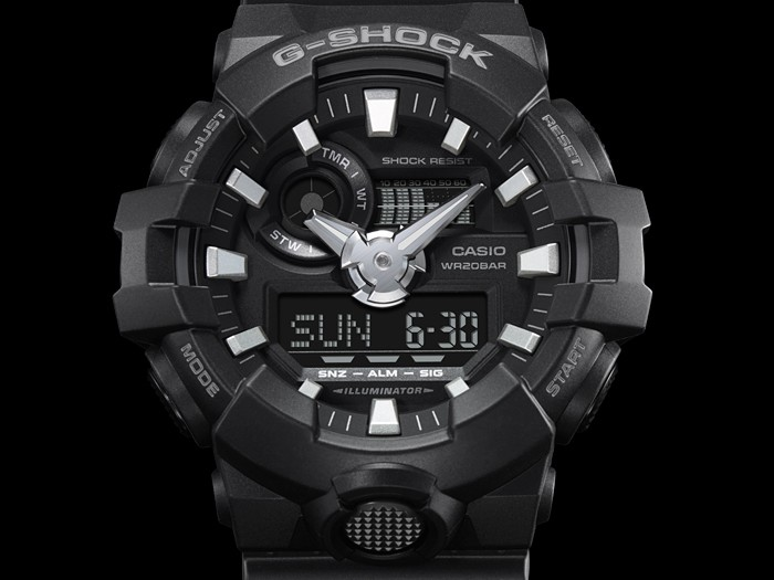 Casio Watch:ANALOG-DIGITAL GA-700 SERIES GA-700-1B