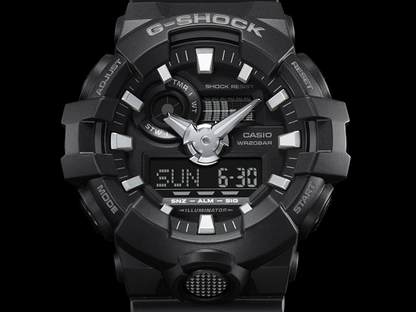 Casio Watch:ANALOG-DIGITAL GA-700 SERIES GA-700-1B