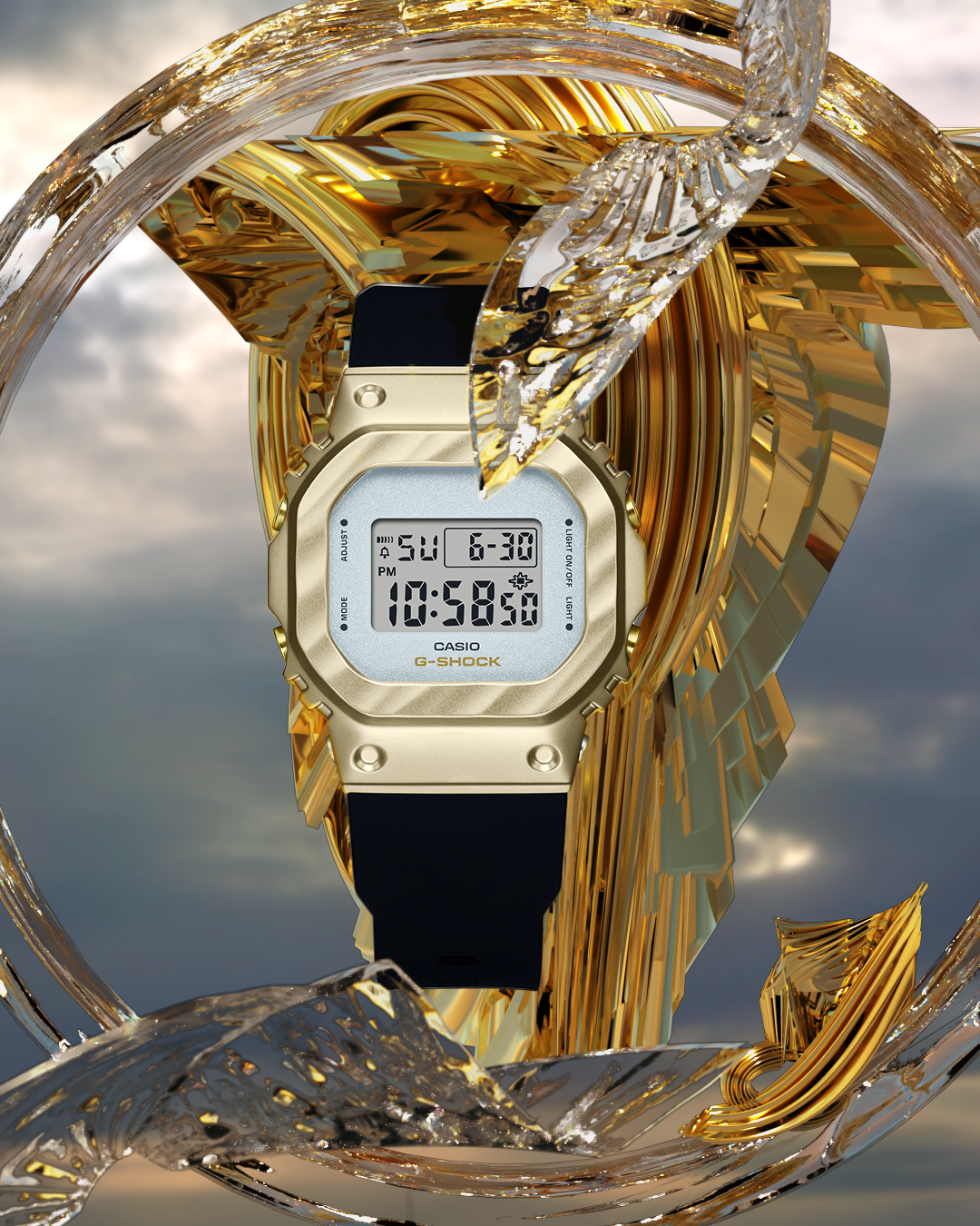 Casio watch:liquid crystal lady GM-S5600BC-1