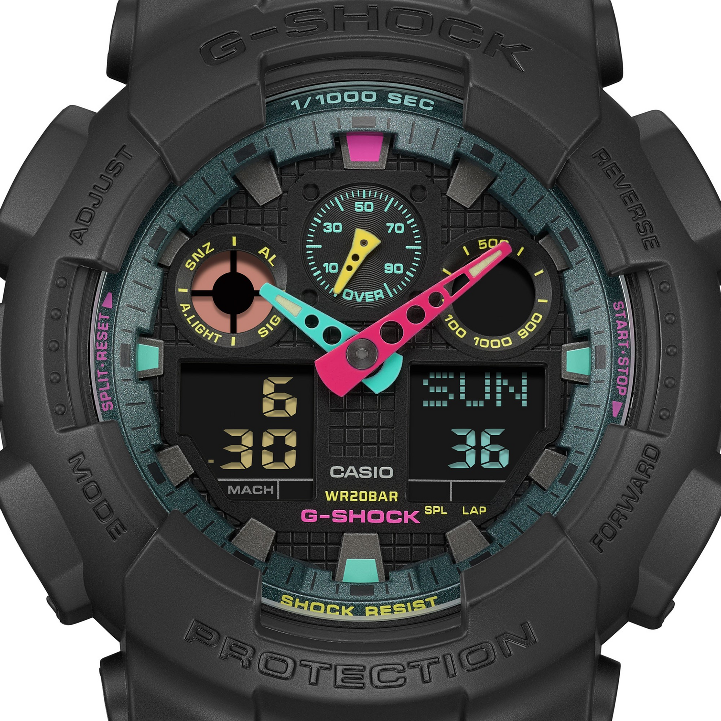 Casio Watch:ANALOG-DIGITAL GA-100 SERIES GA-100MF-1A