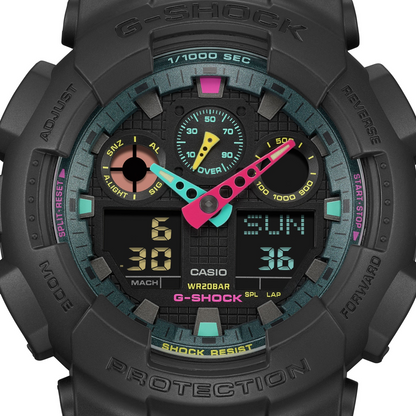 Casio Watch:ANALOG-DIGITAL GA-100 SERIES GA-100MF-1A