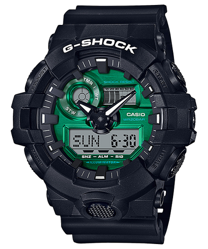 Casio Watch:ANALOG-DIGITAL GA-700 SERIES GA-700MG-1A