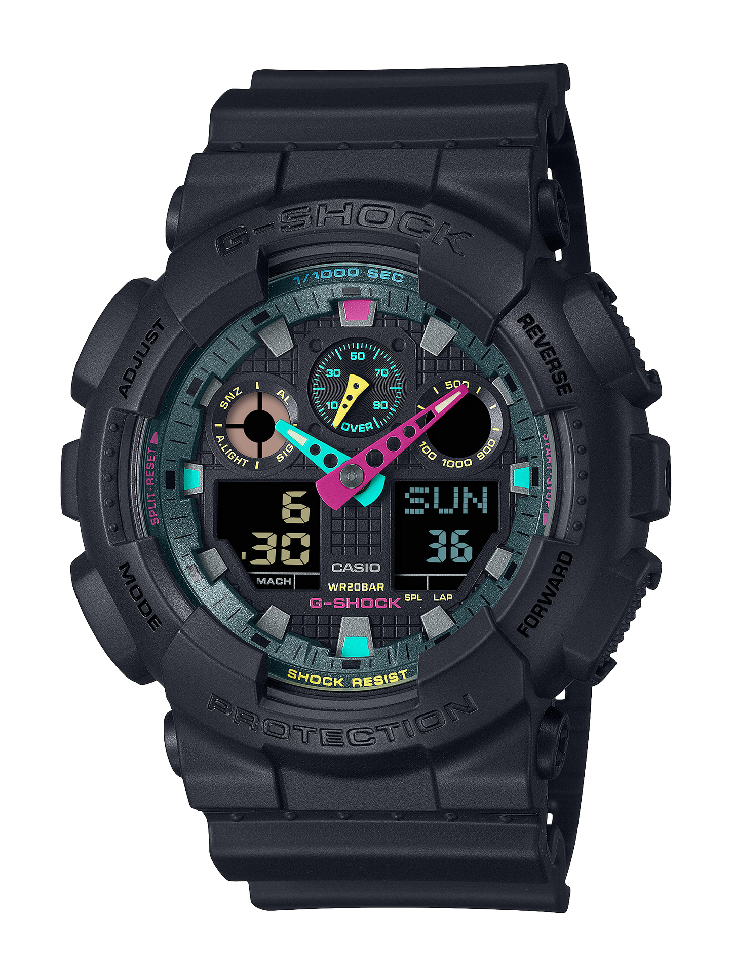 Casio Watch:ANALOG-DIGITAL GA-100 SERIES GA-100MF-1A