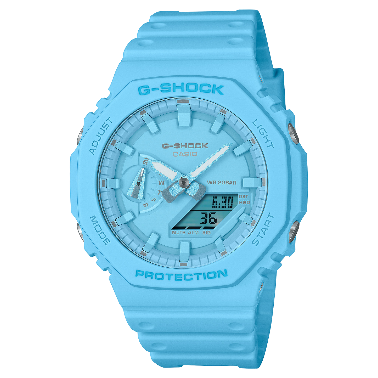 Casio Watch:ANALOG-DIGITAL 2100 Series GA-2100-2A2