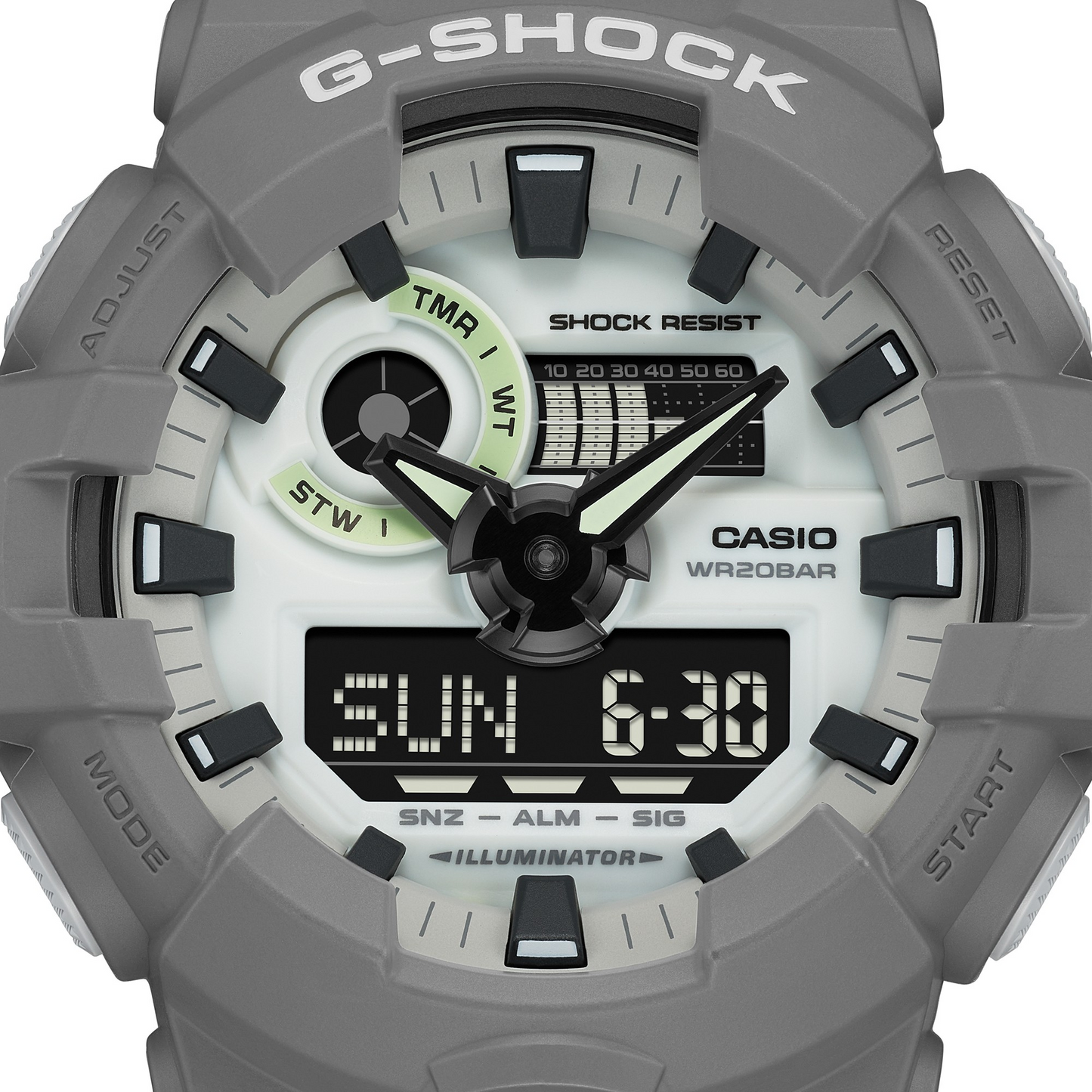 Casio Watch:ANALOG-DIGITAL GA-700 SERIES GA-700HD-8A