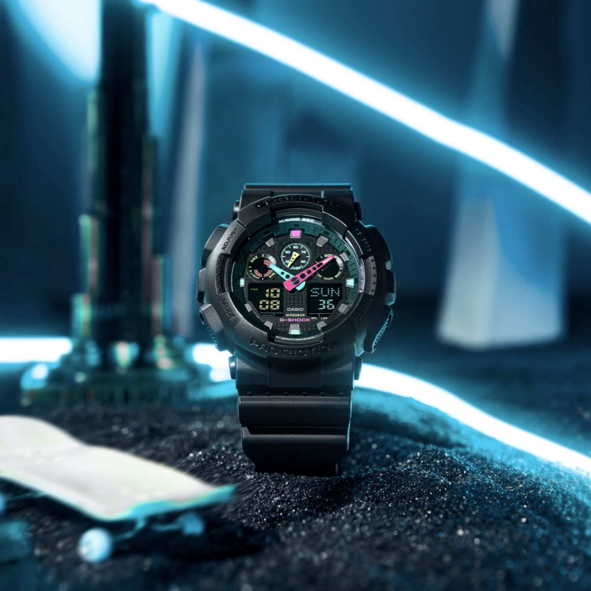 Casio Watch:ANALOG-DIGITAL GA-100 SERIES GA-100MF-1A