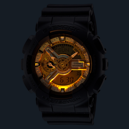 Casio Watch:ANALOG-DIGITAL 110 SERIES GA-110CD-1A9