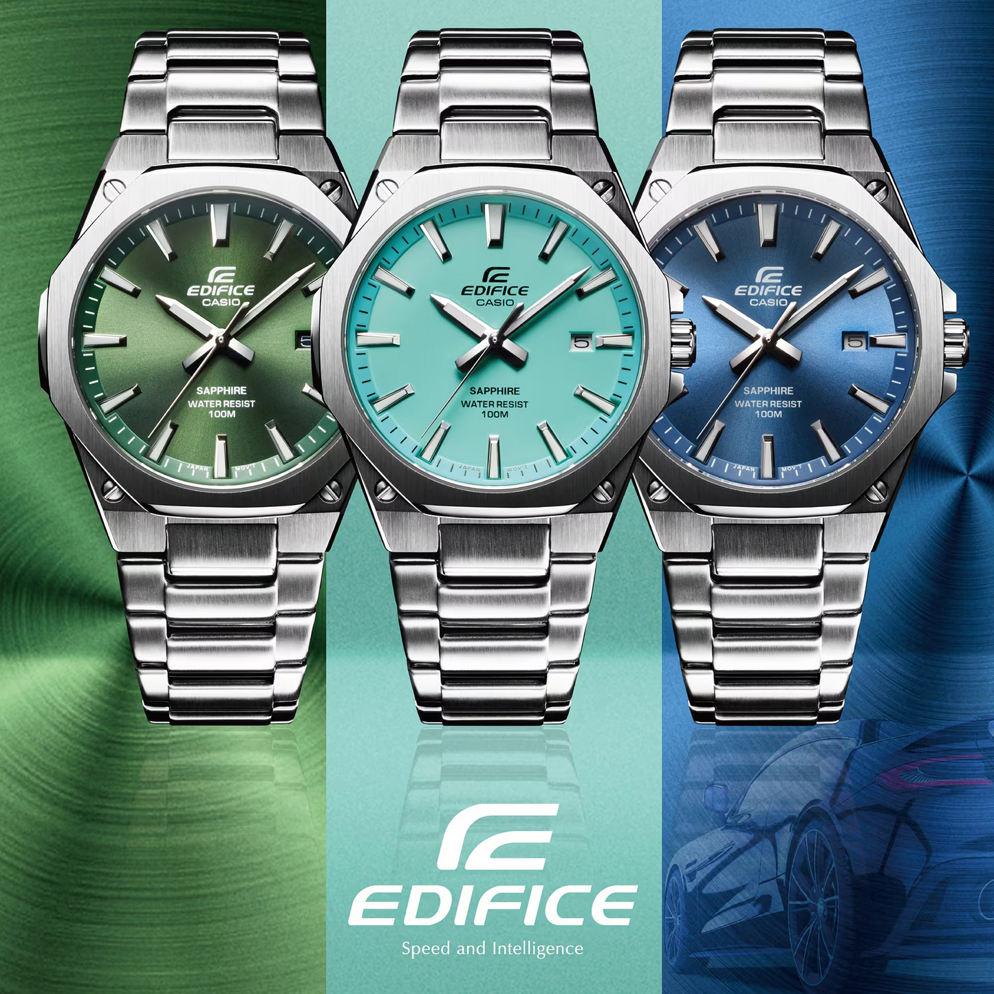 Casio Watch:3-Hand Analog EFR-S108D-3AV