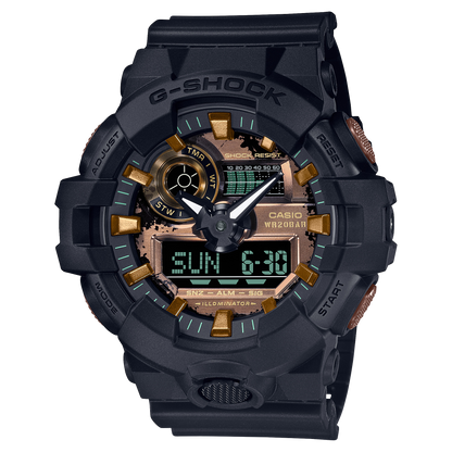 Casio Watch:ANALOG-DIGITAL GA-700 SERIES GA-700RC-1A