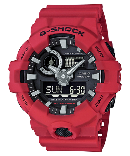 Casio Watch:ANALOG-DIGITAL GA-700 SERIES GA-700-4A