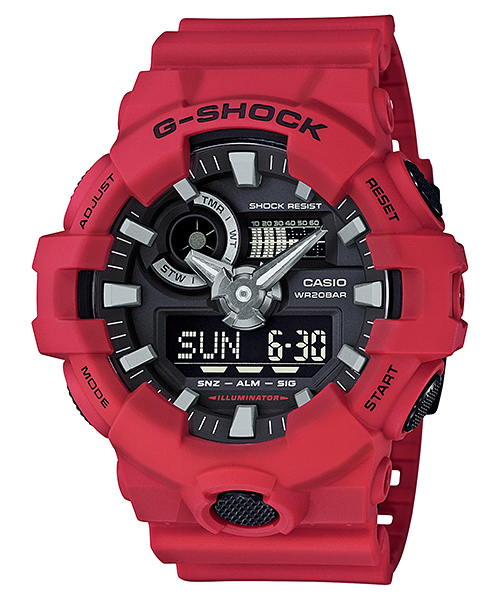 Casio Watch:ANALOG-DIGITAL GA-700 SERIES GA-700-4A