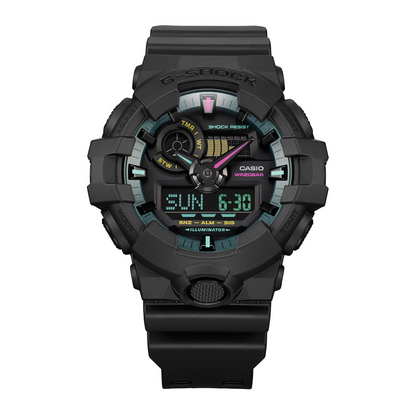 Casio Watch:ANALOG-DIGITAL GA-700 SERIES GA-700MF-1A