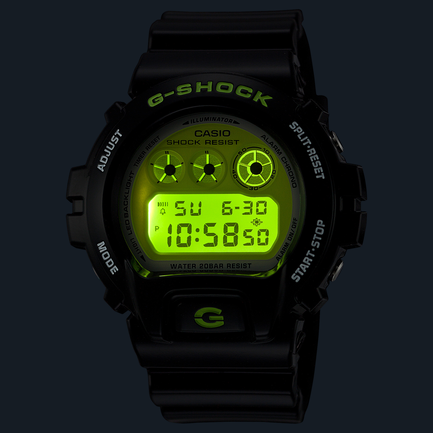 Casio Watch:DIGITAL 6900 SERIES DW-6900RCS-1